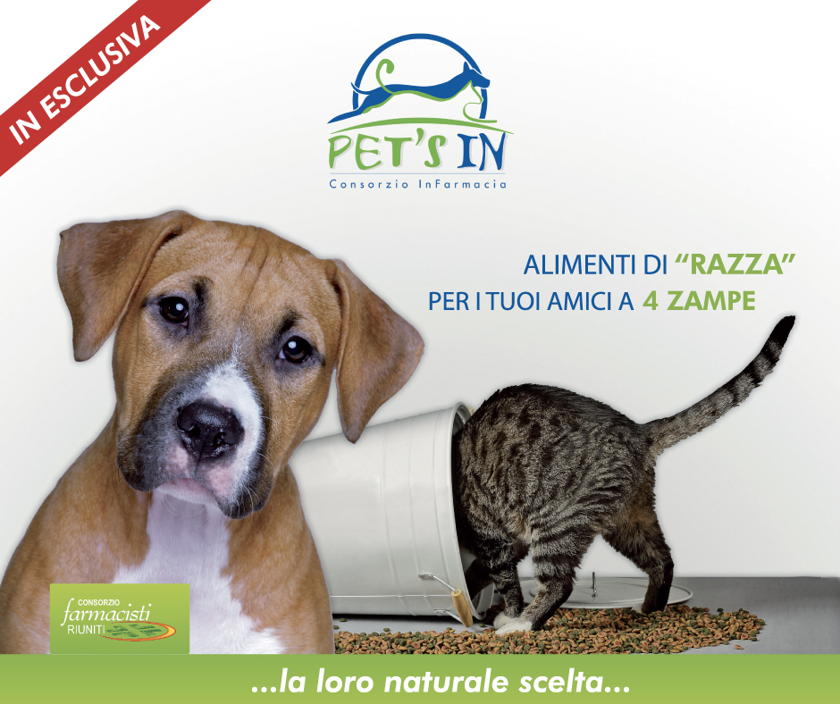 Alimenti Pet's In per i nostri amici a 4 zampe